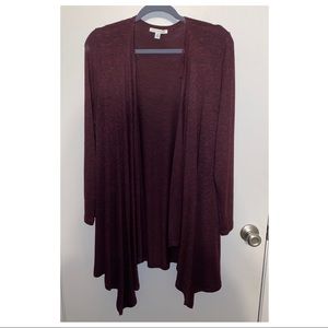 Maroon cardigan